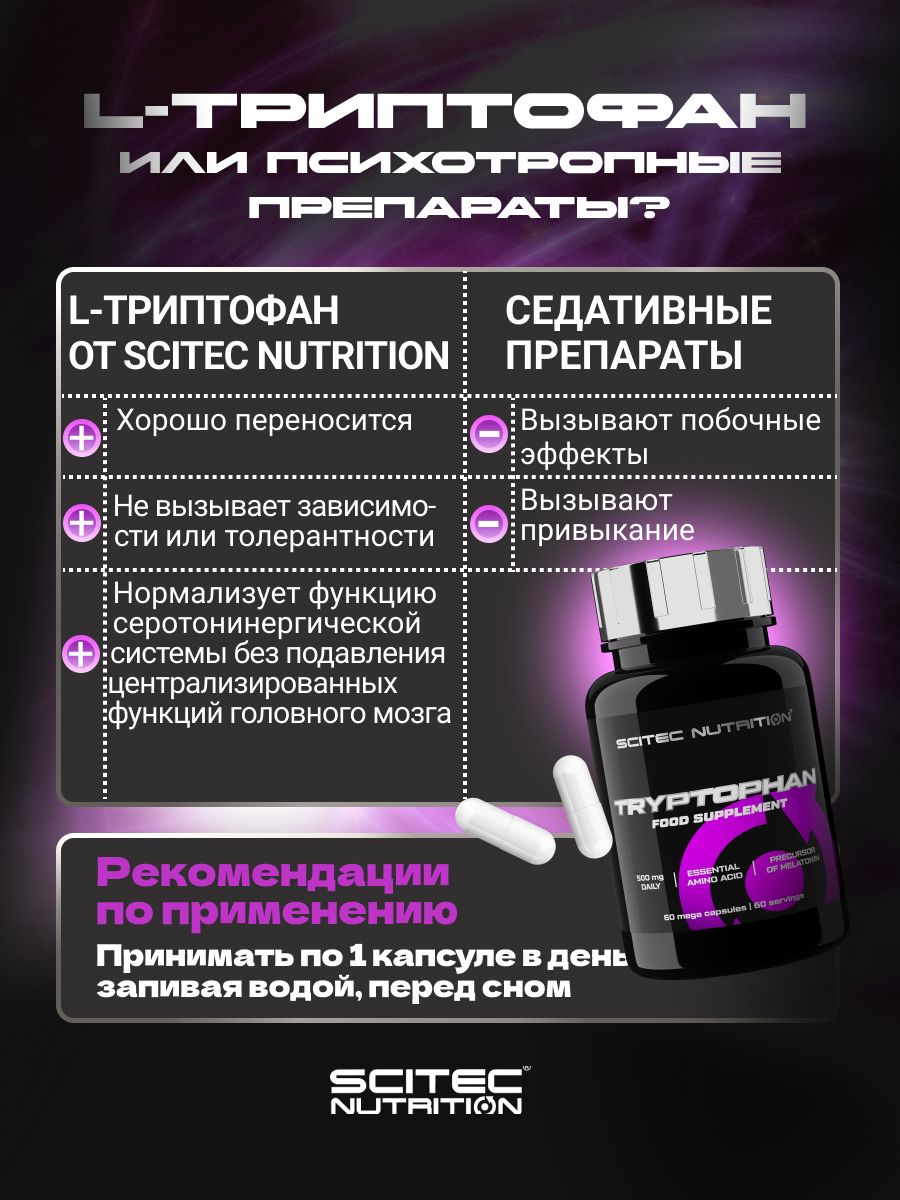 Scitec Nutrition Tryptophan 60 капс.