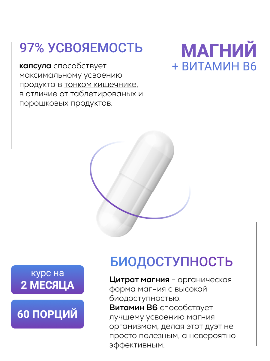 NUTRITABS Mg+B6 60 капс.