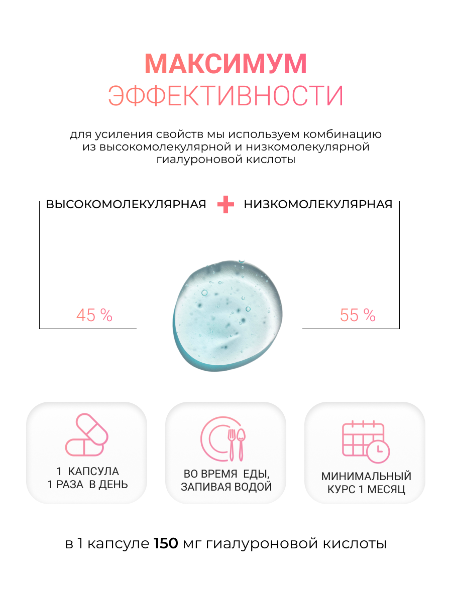 NUTRITABS Hyaluronic Acid 60 капс.