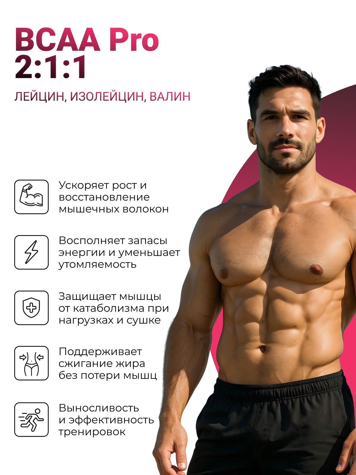 NUTRITABS BCAA Pro 2:1:1 60 капс.