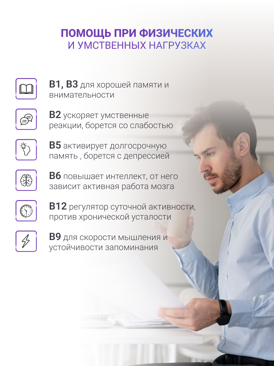 NUTRITABS B-vitamins 60 капс.