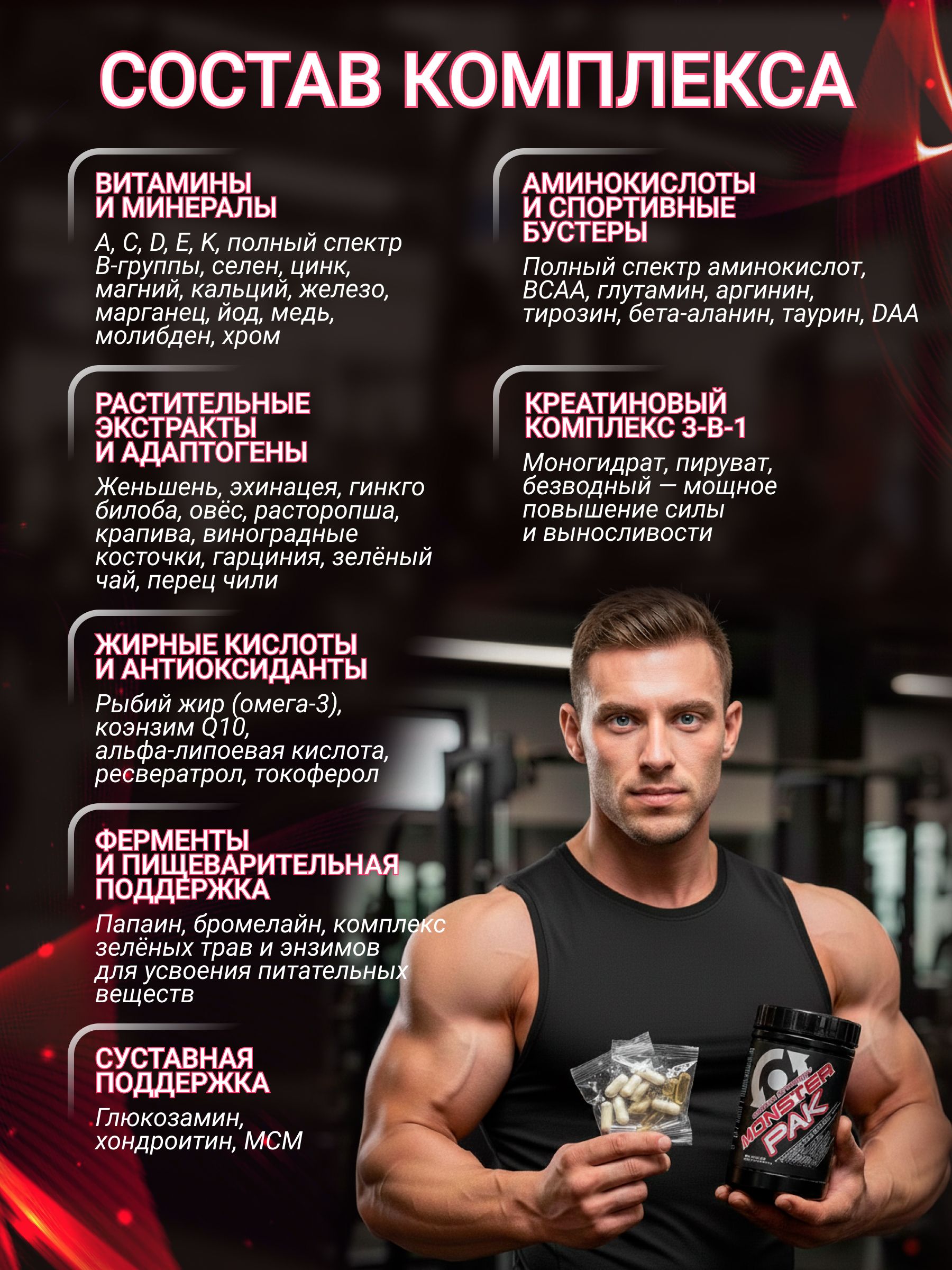 Scitec Nutrition Monster pak 40 пак.