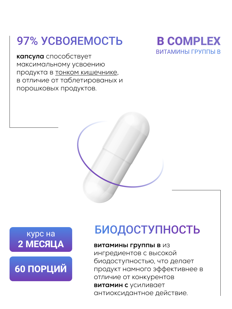 NUTRITABS B-vitamins 60 капс.