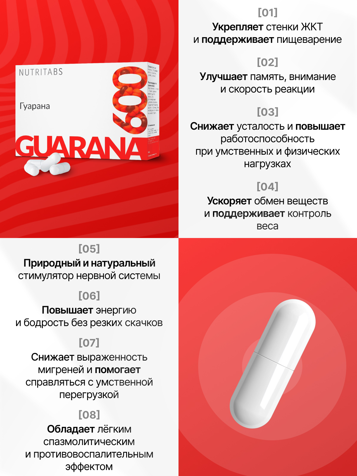 NUTRITABS Guarana 60 капс.