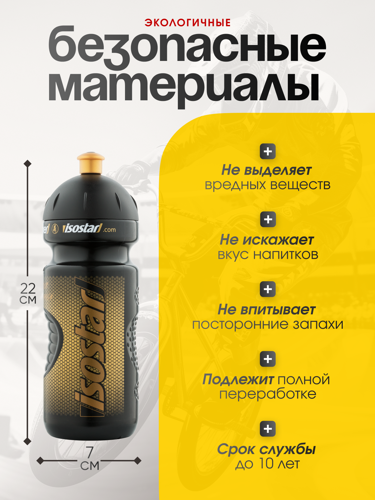 Isostar Спортивная бутылка Finisher 650 мл