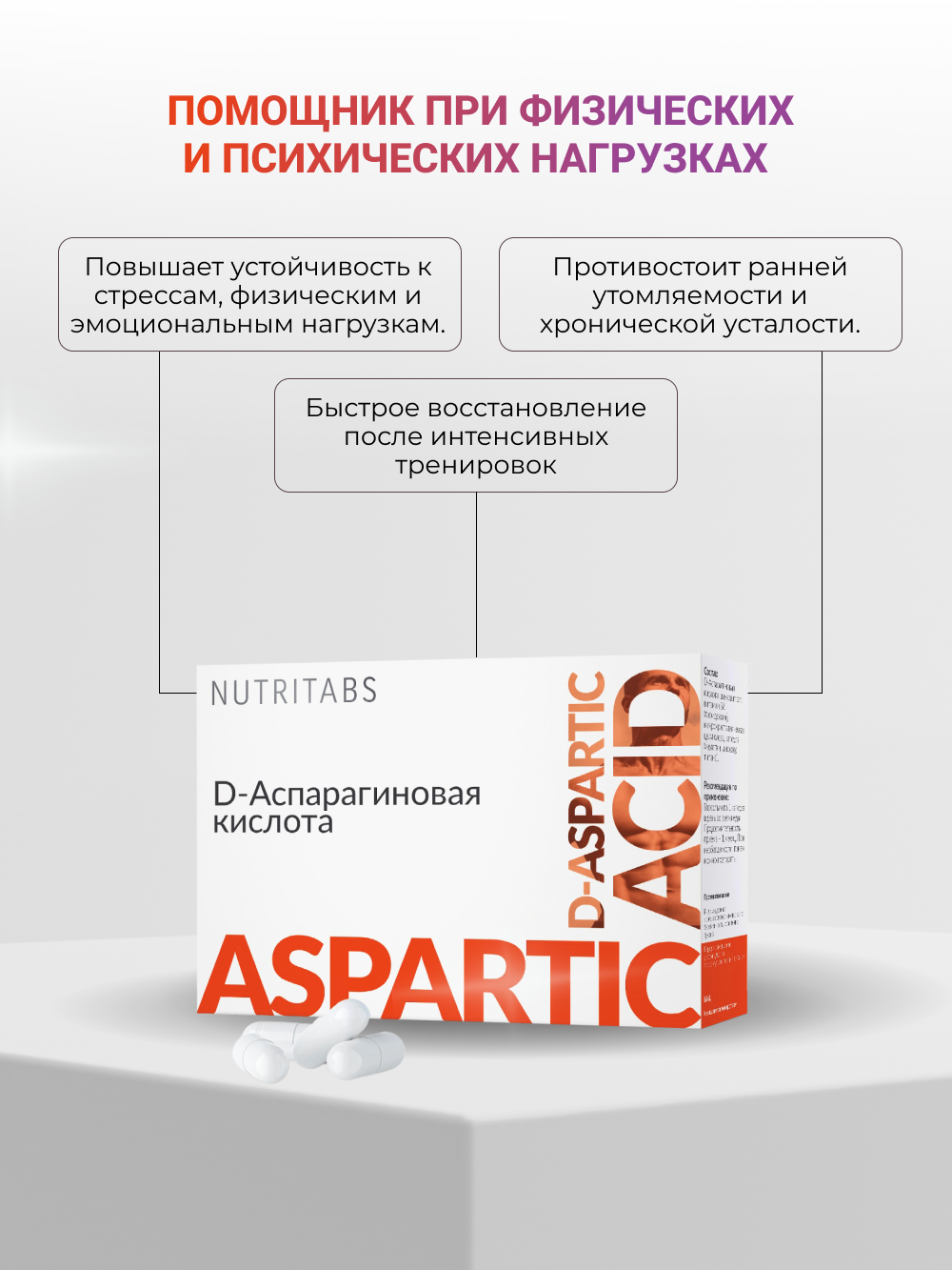 NUTRITABS D-Aspartic Acid 60 капс.