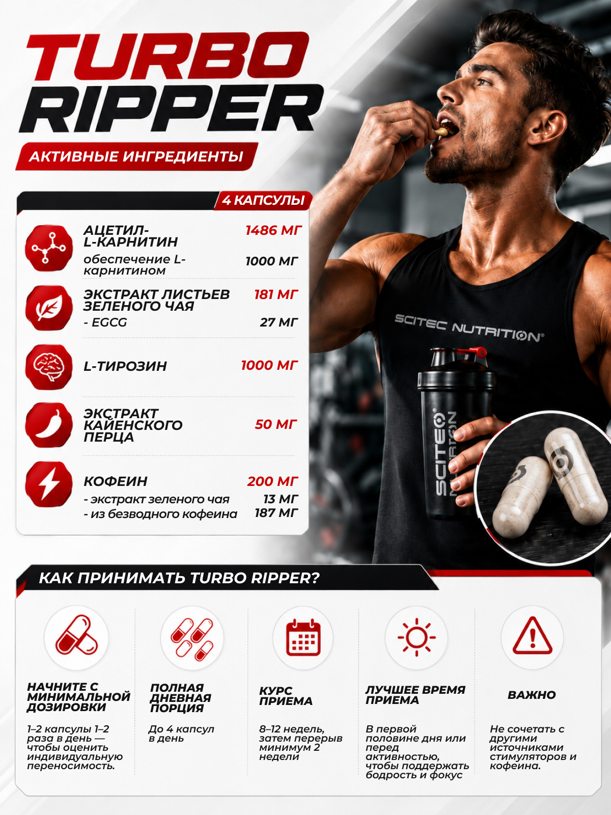Scitec Nutrition Turbo Ripper 100 капс.