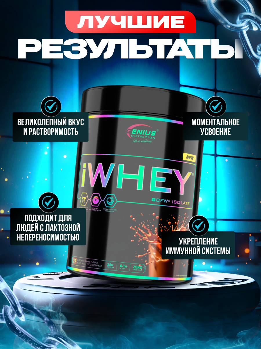 Genius Nutrition iWhey isolate 900 г