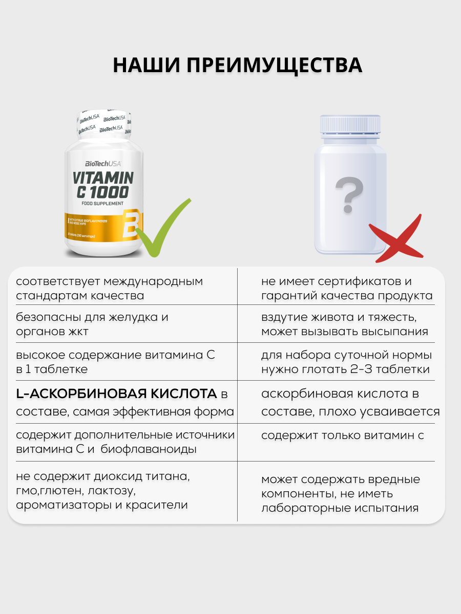 BioTechUSA Vitamin C 1000 100 т.