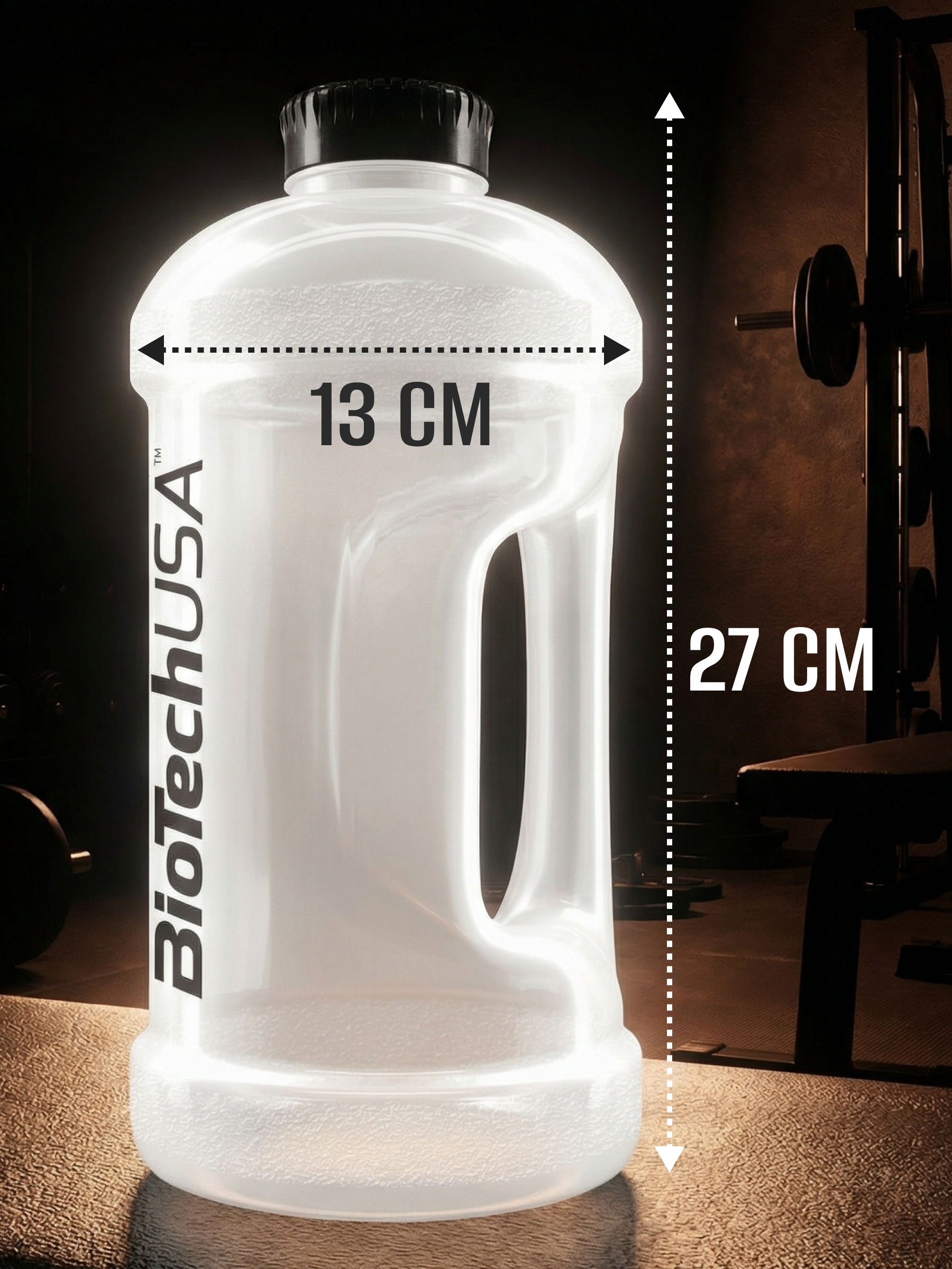 BioTechUSA Бутылка для воды Gallon 2200 мл. (Прозрачный)