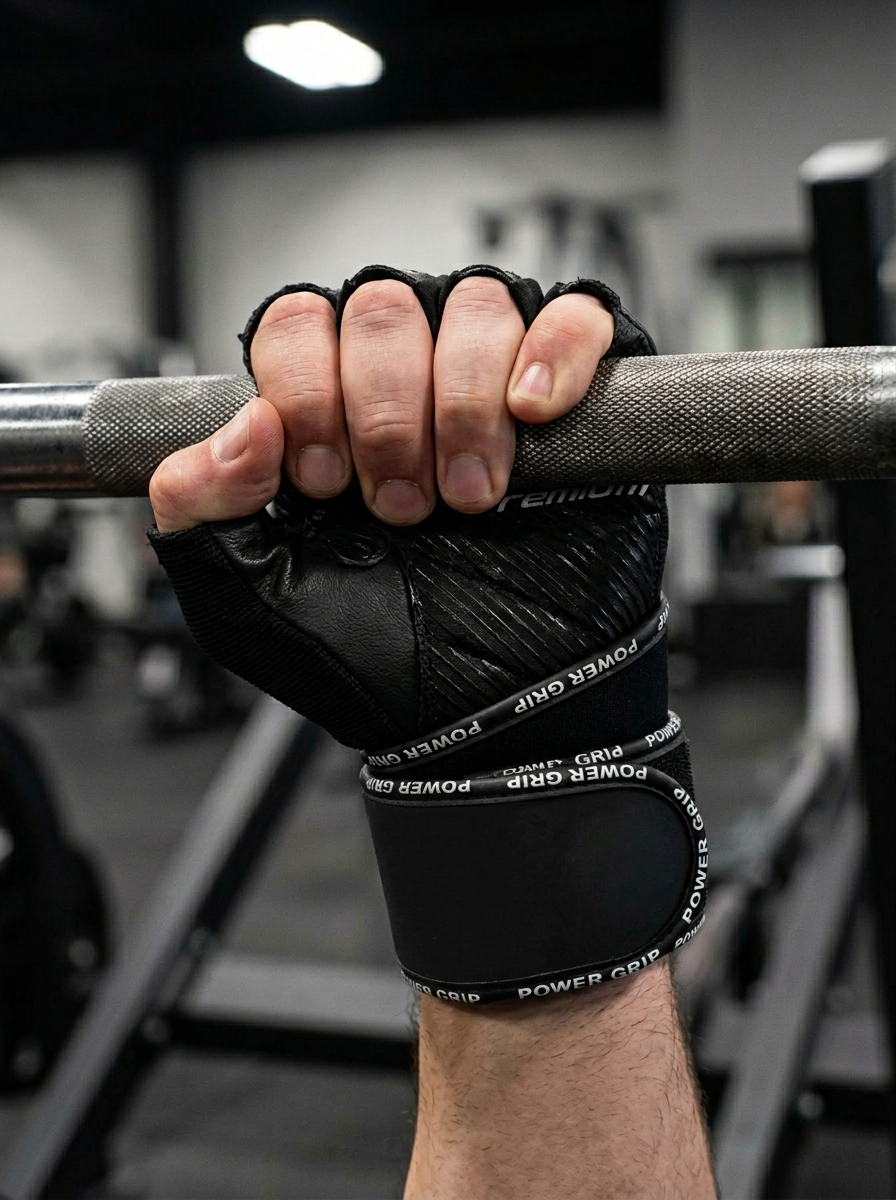 Scitec Nutrition перчатки MADMAX leather gloves with wrist grip (Размер L)