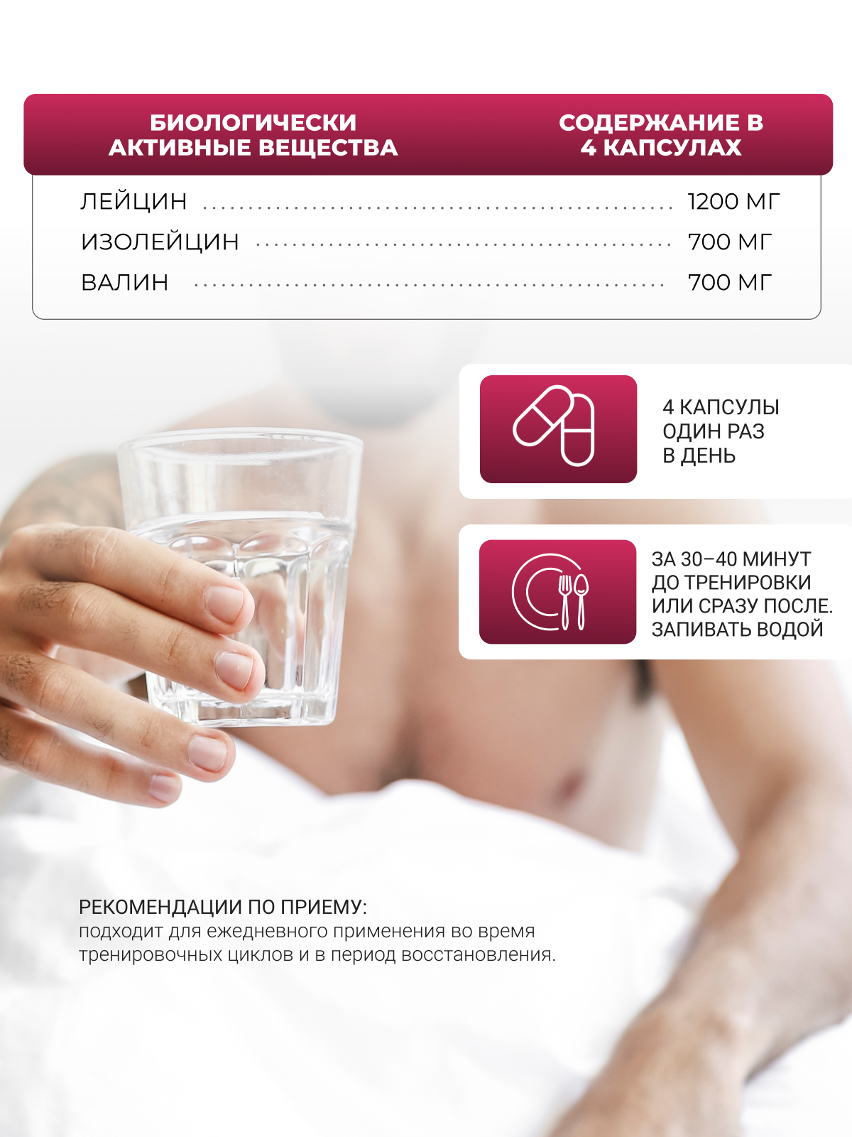 NUTRITABS BCAA Pro 2:1:1 60 капс.