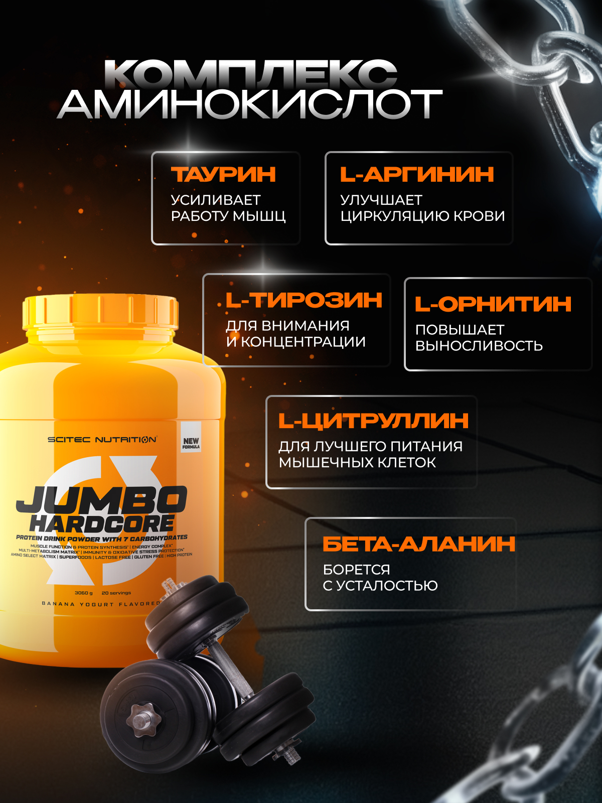 Scitec Nutrition Jumbo Hardcore 3060 г