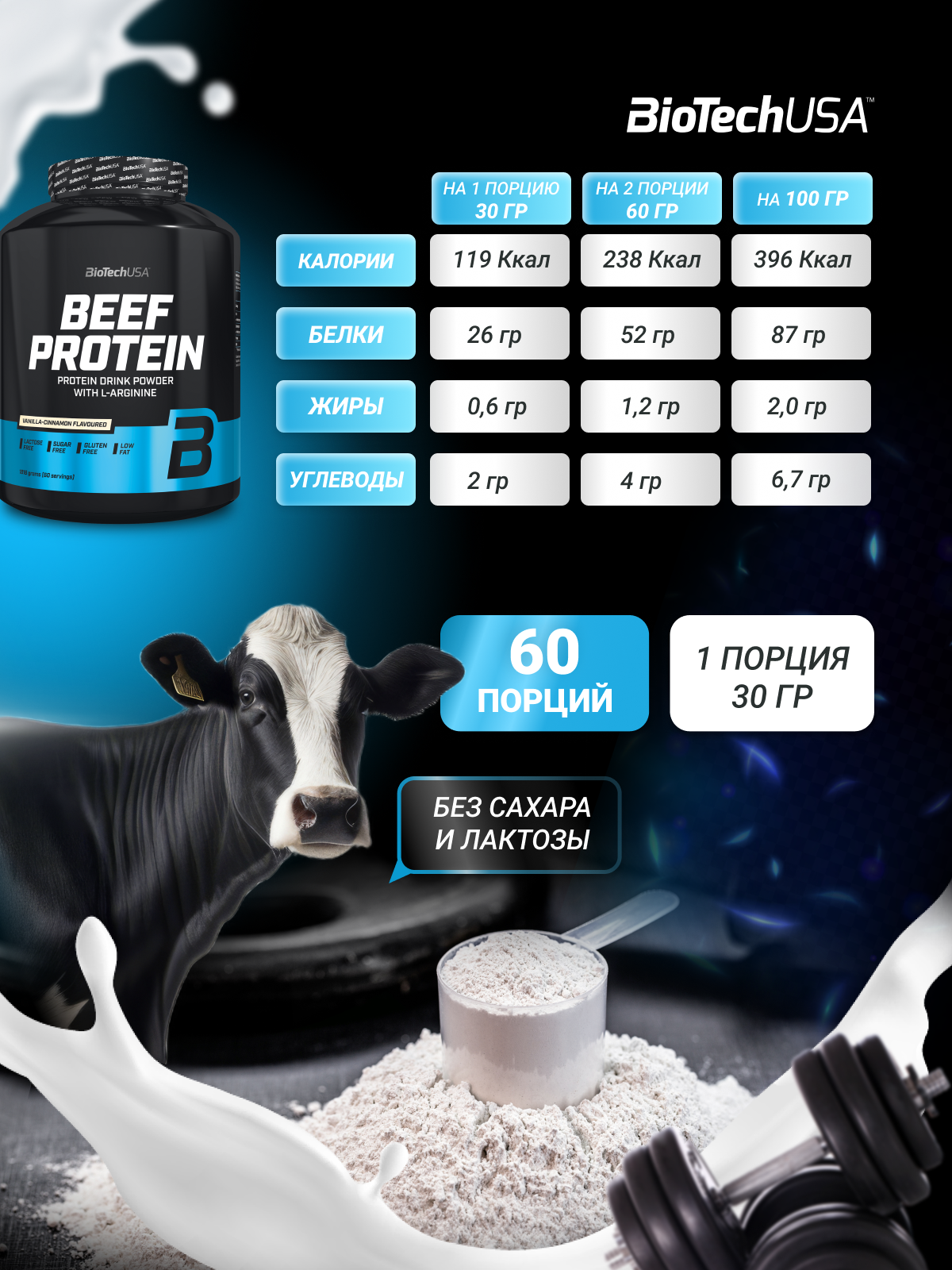 BioTechUSA Beef Protein 1816 г.