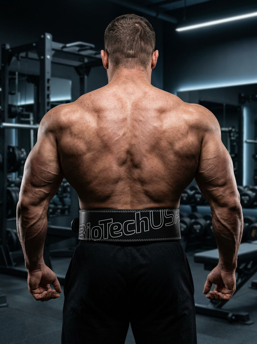 BioTechUSA пояс POWERLIFTING leather belt black