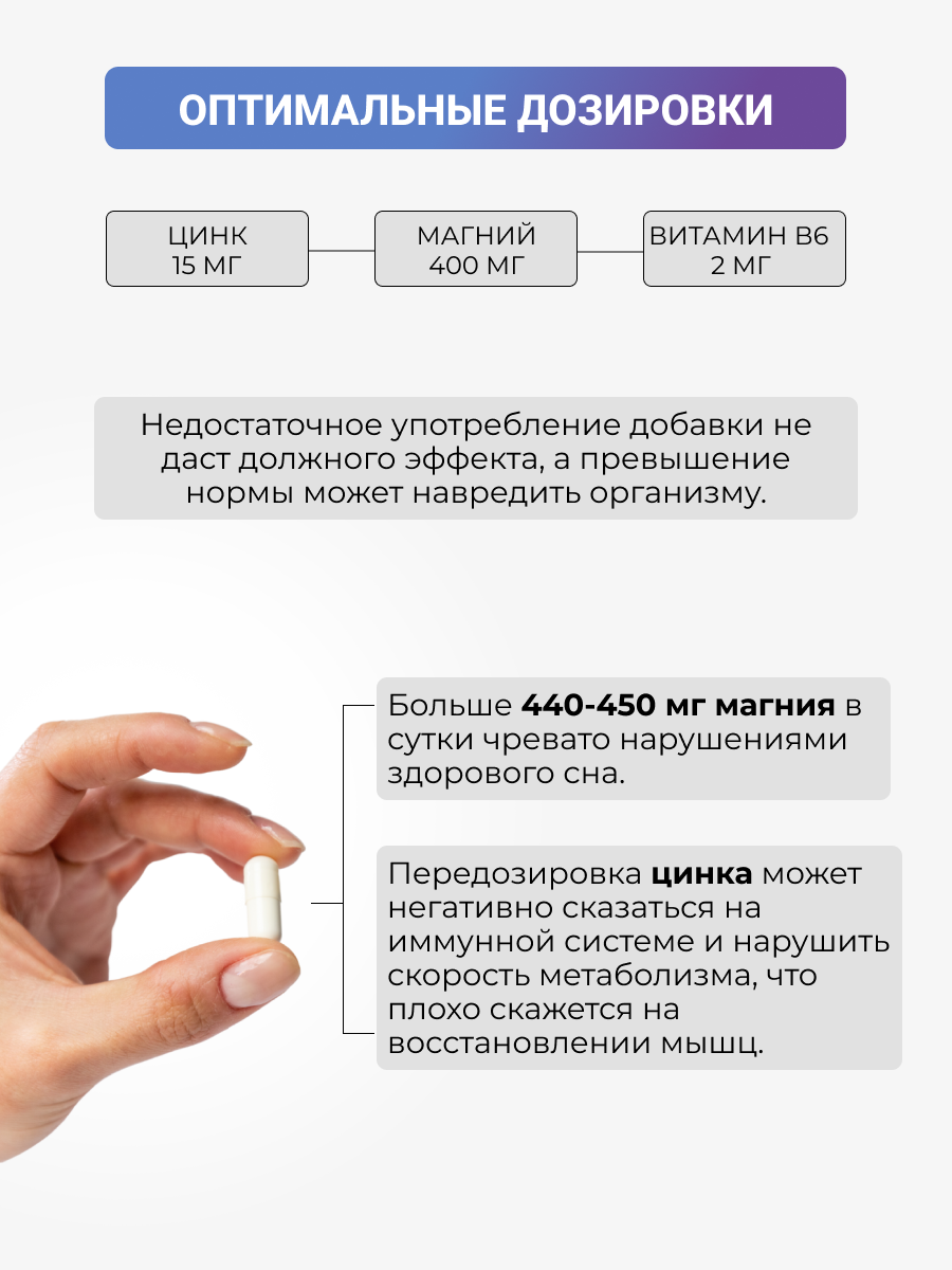 NUTRITABS Zn+Mg+B6 60 капс.