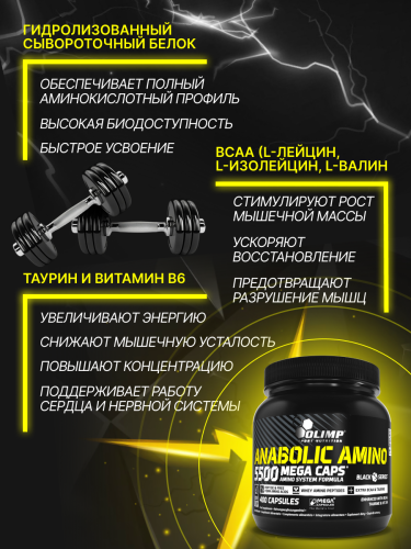 Olimp Sport Nutrition Anabolic Amino 5500 Caps 400 капс.