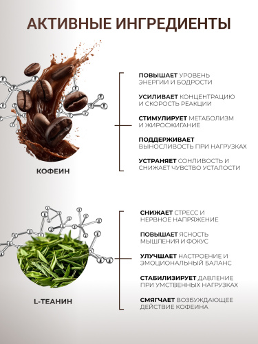 NUTRITABS Caffeinе+Teaninе 60 капс.
