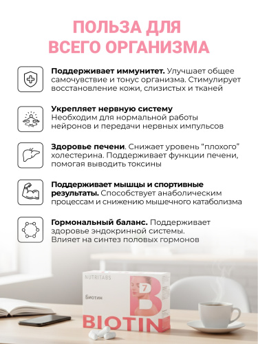 NUTRITABS Biotin 60 капс.
