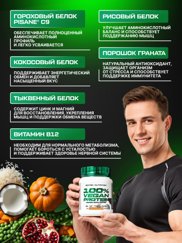 Scitec Nutrition 100% Vegan Protein 1000 г (Фундук-Грецкий Орех)