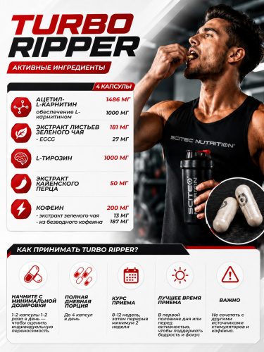 Scitec Nutrition Turbo Ripper 100 капс.