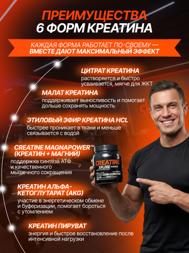 Olimp Sport Nutrition Creatine Xplode Powder 500 г