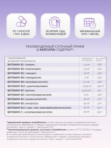 NUTRITABS B-vitamins 60 капс.