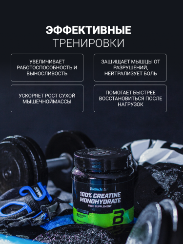 BioTechUSA 100 Creatinе Monohydrate 300 г. (Банка)