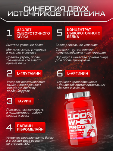 Scitec Nutrition 100% Whey Protein Professional 920 г (Клубника-белый шоколад)